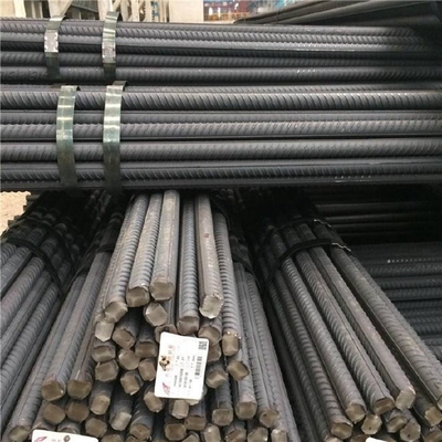 ASTM A53 A615 Steel Rebar Rod Deformed Round Bar Herringbone Shape